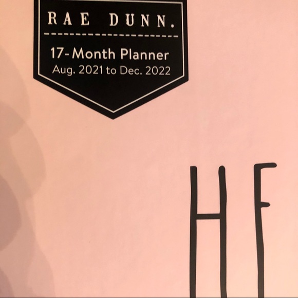🔥SALE🔥Rae Dunn HELLO 2022 17 Month Planner-Pink - Picture 2 of 8